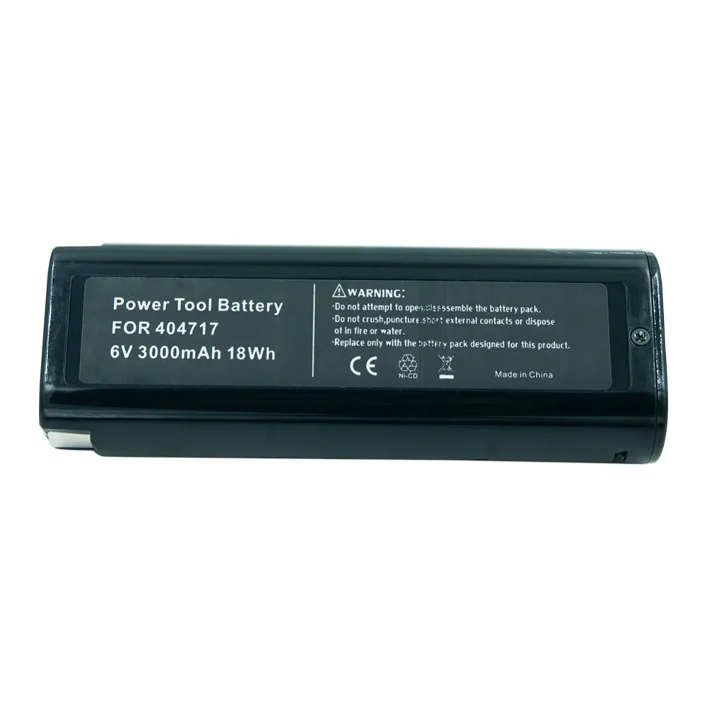 6V 3.0 Ah Ni-MH power tool batteri til Paslode 404717,B20544E,BCPAS-404717,IM350A,IM200F18,IM350CT,IM65A, F16,PS604