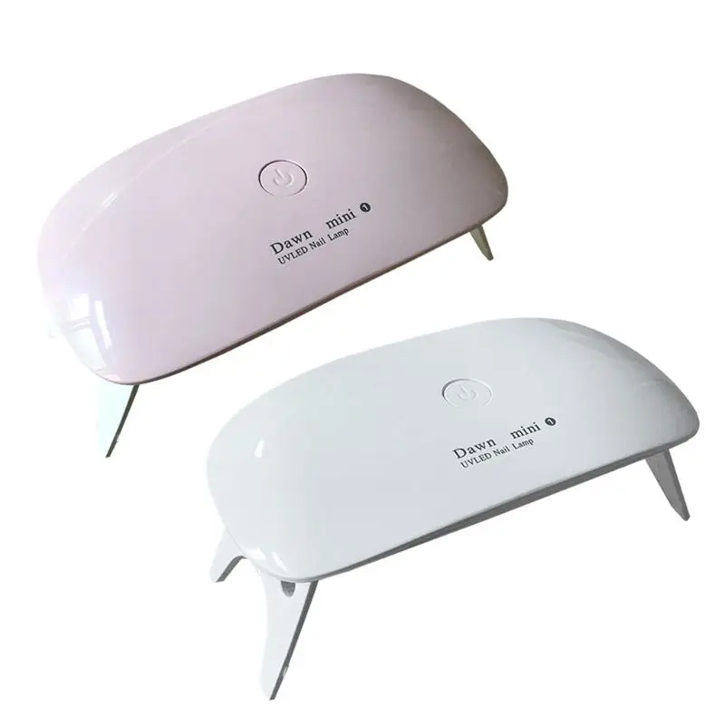6W Mini Mus UV Tørretumbler Søm Lampe Bærbare USB-UV-LED Nail Dryer Lys 45S 60'ERNE Timer Indstilling UV-Resin Hærdning Lampe