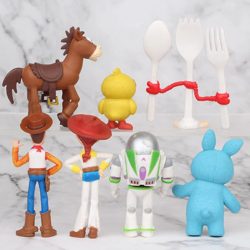 7 Stk/Sæt Toy Story 4 Buzz lightyear Woody, Jessie, PVC Anime Handling Figur Dukke Toy-Serien Model Doll
