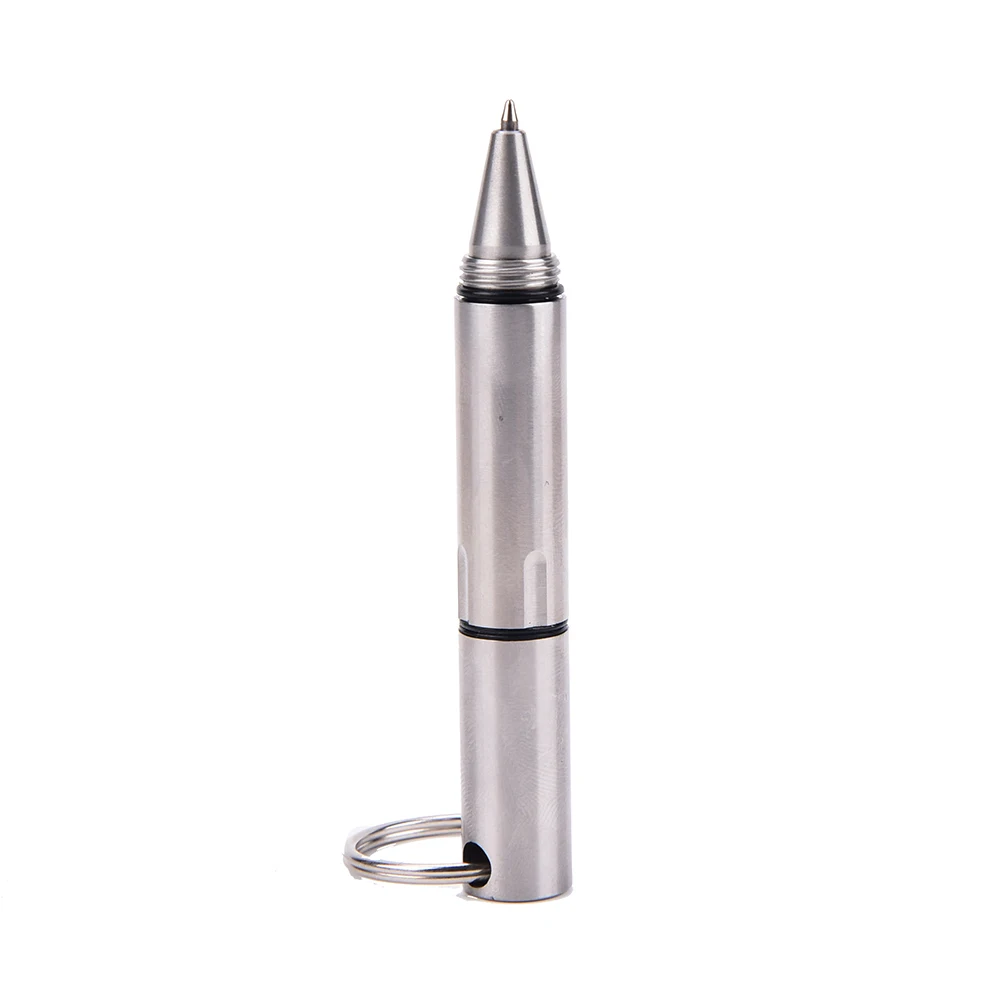 72.2 mm x 10.8 mm Mini EDC Lomme Taktiske Pen Overlevelse Udendørs Rustfrit Stål Nøglering Værktøj Brudt Vinduet Glas Afbryder
