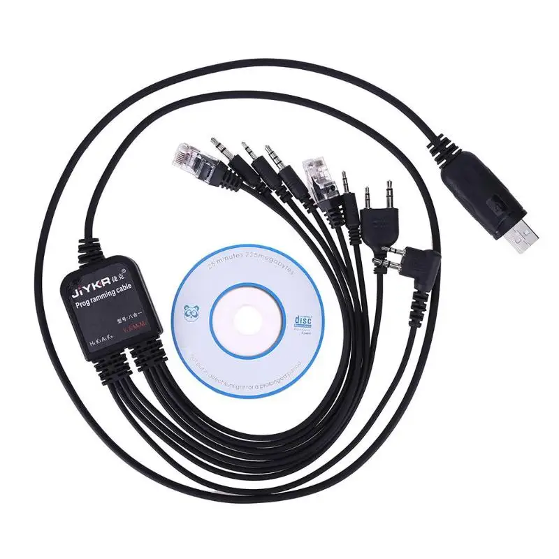 8-i-1 USB-Kabel til Programmering Baofeng Håndholdte Radioer til MOTOROLA AXU4100 Kenwood TYT QYT flere Radioer