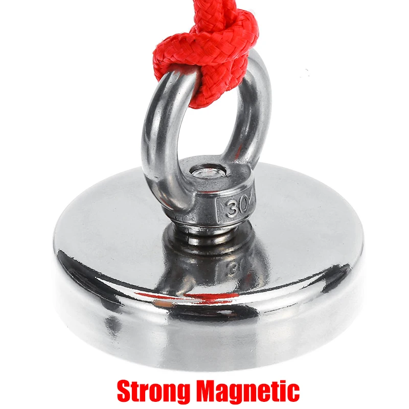 800 KG Super Stærk Magnet Pot Fiskeri Magneter Redde fiskekrog Stærkeste Permanente Magneter Kraftige Magnetiske+10 M Reb