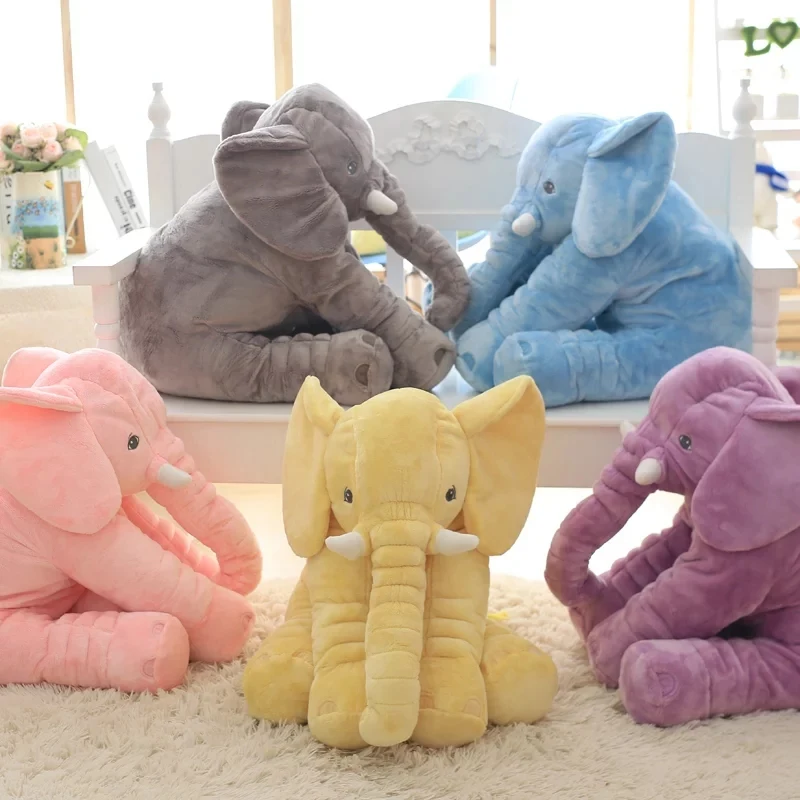 80CM Store Elefant Legetøj Dukke Børn Elefant Blød Pude tøjdyr Plush Legetøj Baby Bløde Dukke Spædbarn Legetøj, som Børn Gave