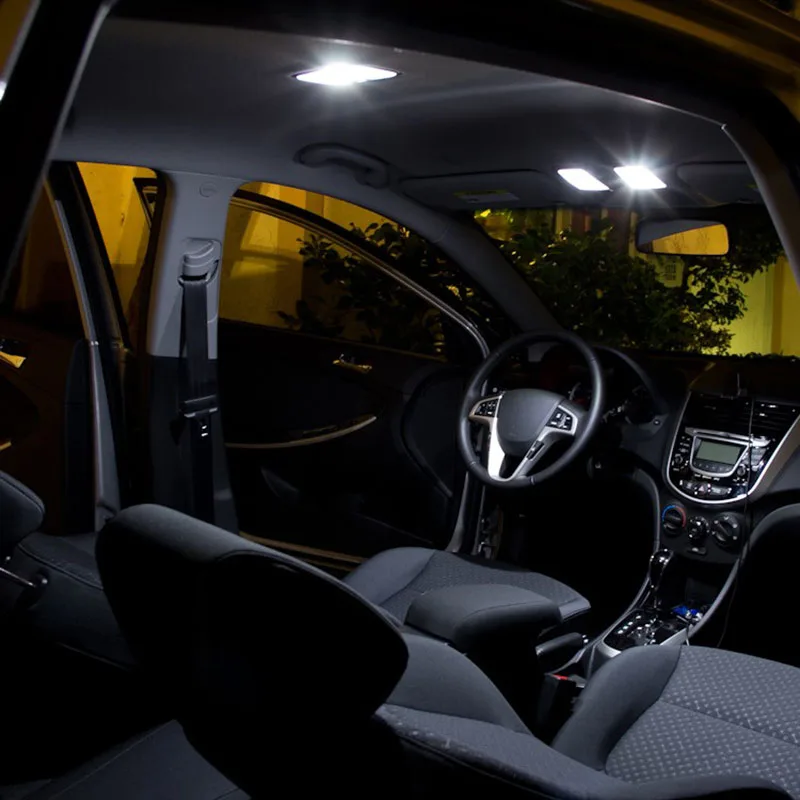8stk Bil Tilbehør Hvid Indvendig LED-Pærer Pakke Kit For 2012-2017 Toyota Corolla T10 31MM Kort Dome Kuffert Lampe