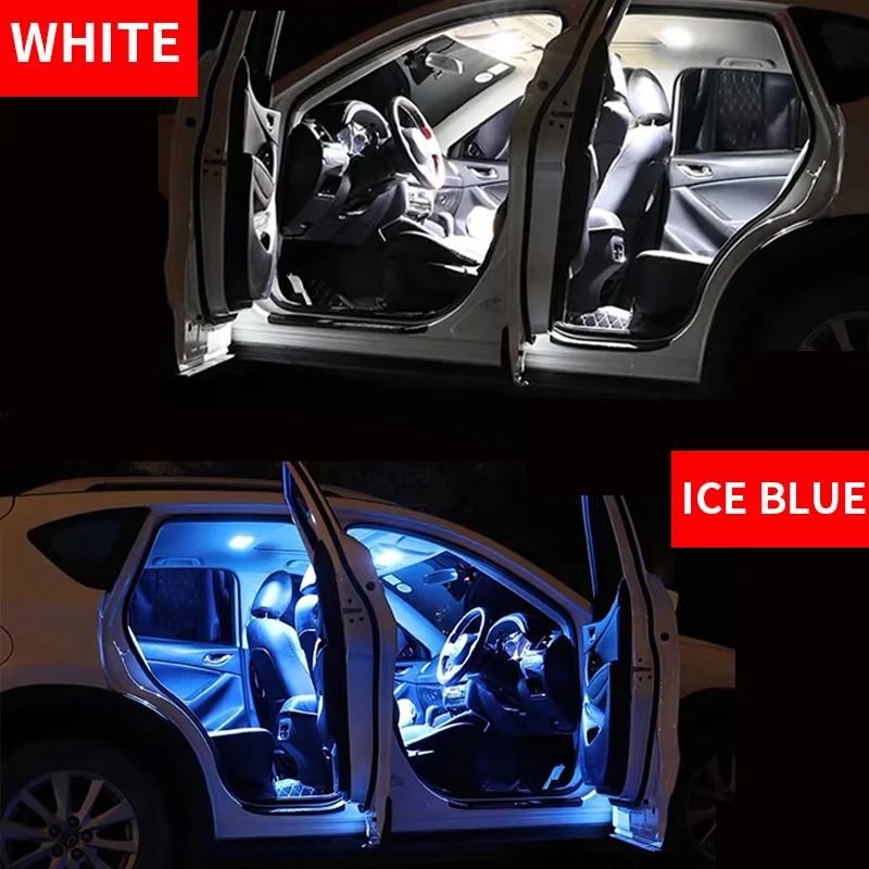 8stk Bil Tilbehør Hvid Indvendig LED-Pærer Pakke Kit For 2012-2017 Toyota Corolla T10 31MM Kort Dome Kuffert Lampe