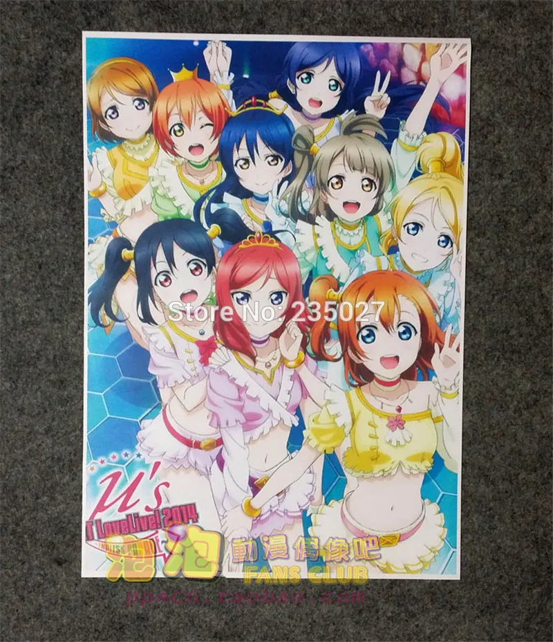8stk/set Anime LoveLive! School idol project plakat Elsker Live Honoka Kousaka væg billeder værelses mærkat legetøj A3 plakater tegnefilm