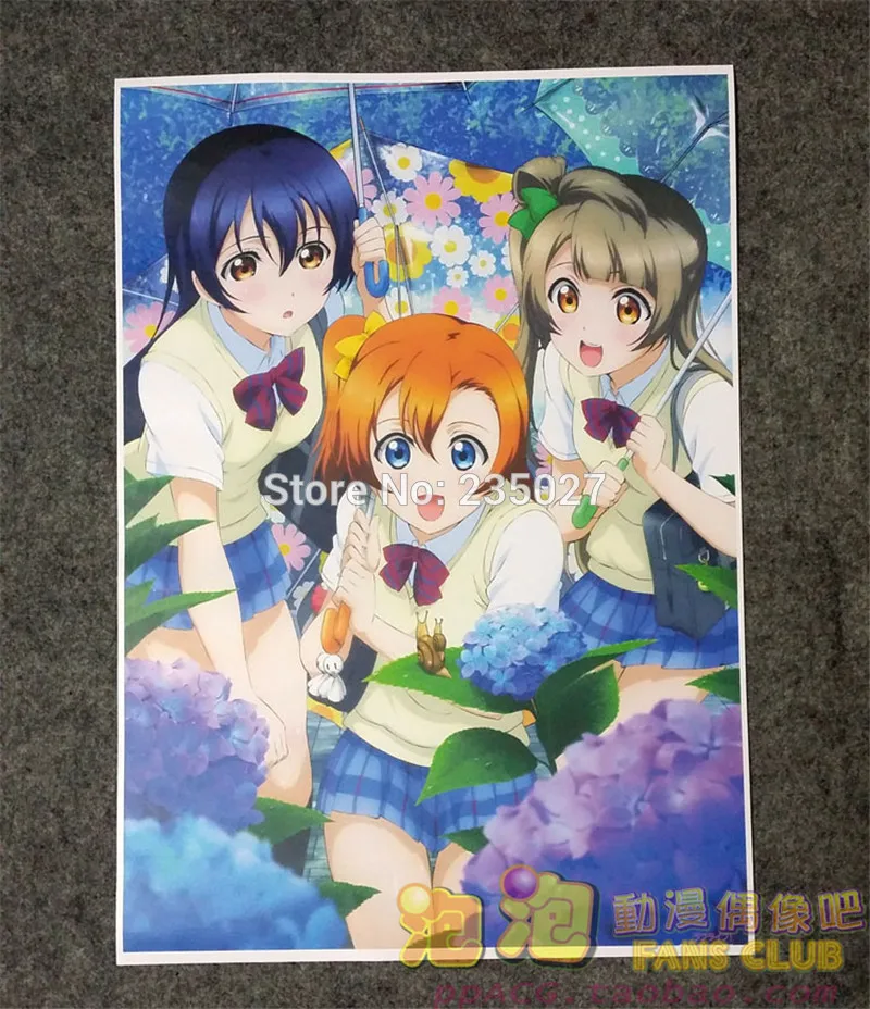 8stk/set Anime LoveLive! School idol project plakat Elsker Live Honoka Kousaka væg billeder værelses mærkat legetøj A3 plakater tegnefilm