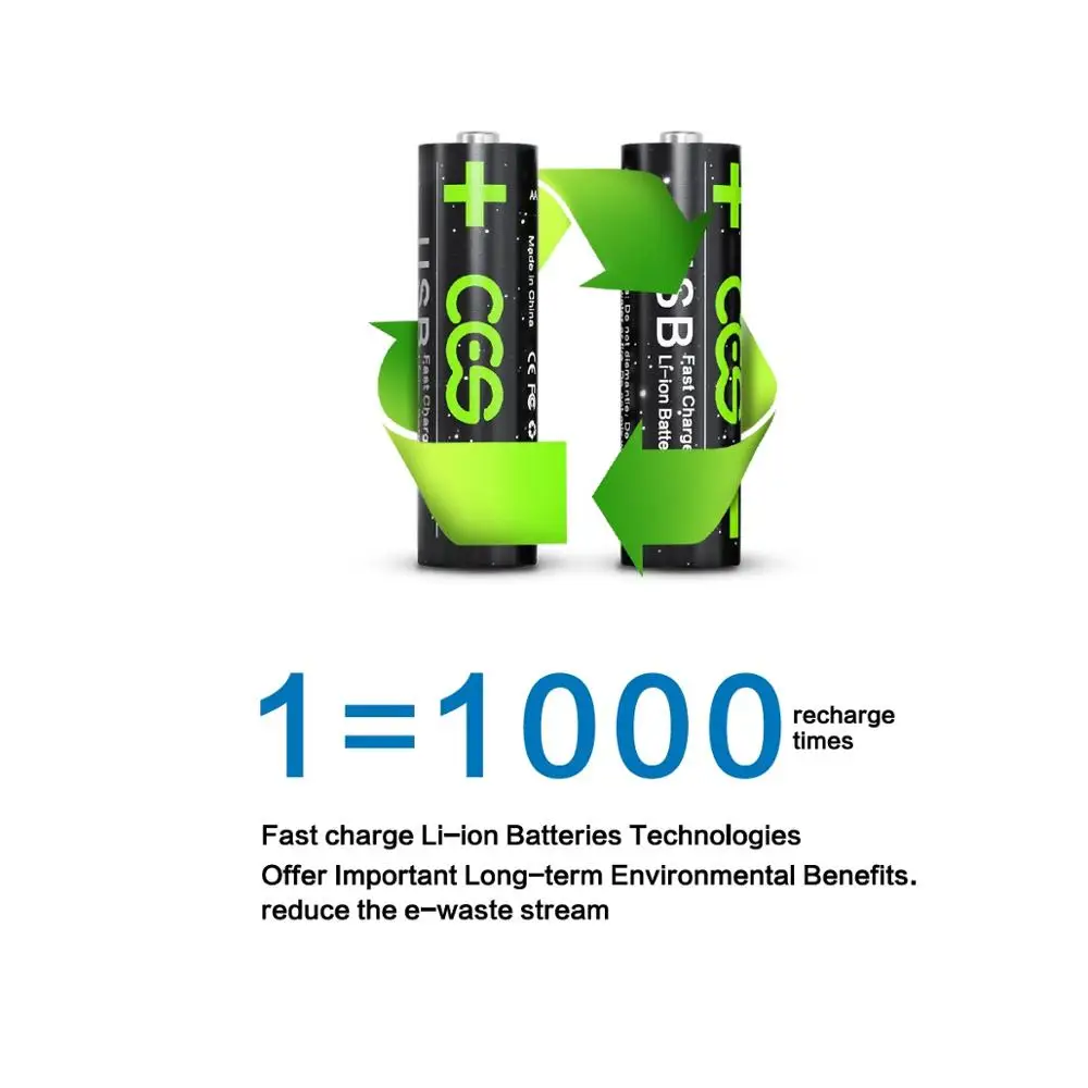 8STK USB-AA1.5V batteri li lithium-ion 2775mwh batteri genopladeligt batteri af aa-Batteri