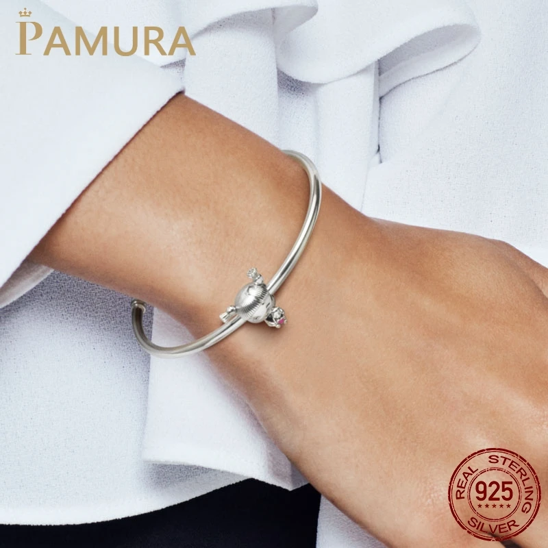 925 Sterling Sølv, Lille Pige Charm Perler passer til Pandora Piger armbånd Armbånd DIY Oprindelige Sølv 925 smykkefremstilling