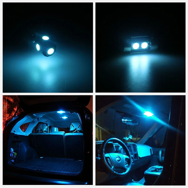 9pcs Hvide LED-Pærer Interior Package Kit Til Chevrolet Chevy Malibu 2008-2012 Kort Dome Nummerplade Lygte Chevy-B-06