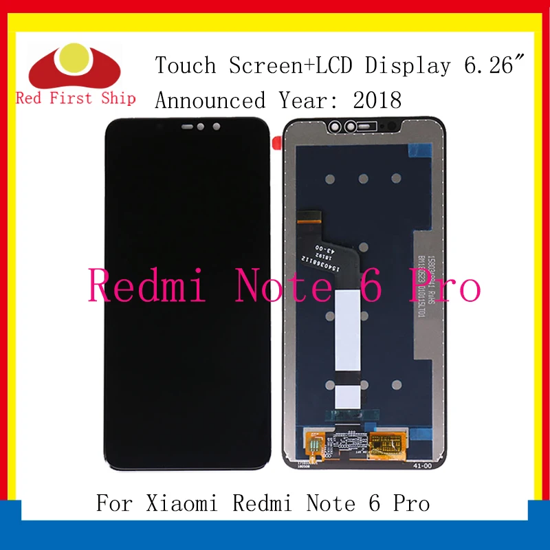 AAA Kvalitet LCD-For Xiaomi Redmi Note 6 Pro LCD-Skærm Erstatning For Redmi Note 6 Pro LCD-Komplet Samling