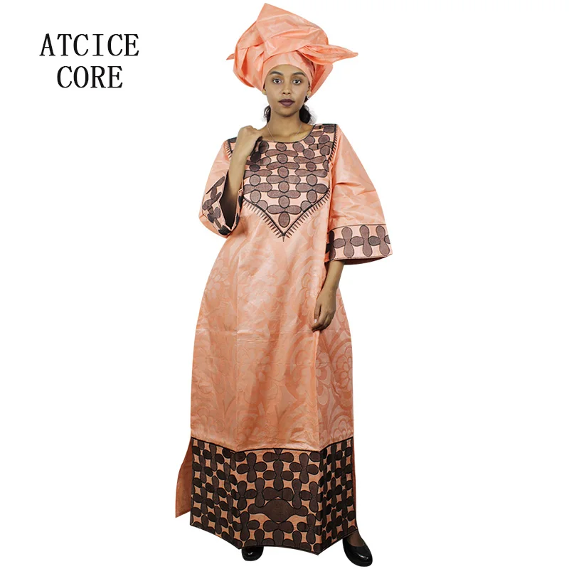 Afrikanske kjoler til kvinde bazin riche broderi design kjole W014#
