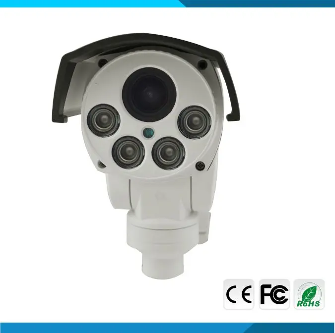 AHD Bullet Kamera, Fuld HD 1080P IR Udendørs 4X pan tilt zoom Autofokus Varifocal 2,0 MP PTZ-Kamera IR-cut