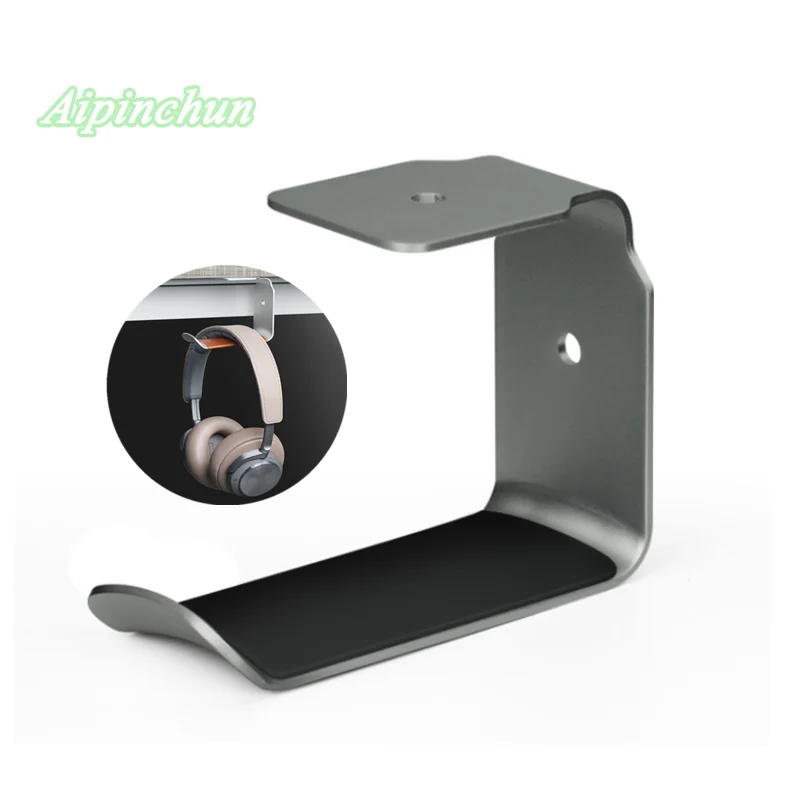 Aipinchun Universal Hovedtelefon Holder Headsettet Bøjle Metal, Aluminium Væg Krog Øretelefon Stå Rack Med Selvklæbende Mærkat