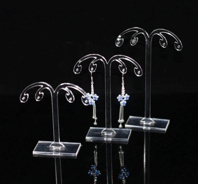 Akryl øreringe stand holder guldsmede smykker arrangør smykker displayet står for fald earings bøjle øreringe tilfælde rack sæt