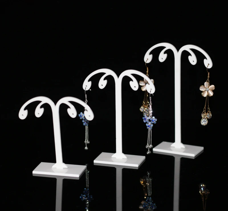 Akryl øreringe stand holder guldsmede smykker arrangør smykker displayet står for fald earings bøjle øreringe tilfælde rack sæt
