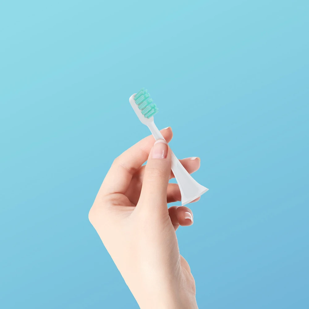 Allieret For Xiaomi Mijia Sonic Elektrisk Tandbørste Hoveder Ultralyd 3D Mundtlig Kridtning High-density Udskiftning tandbørste Hoveder