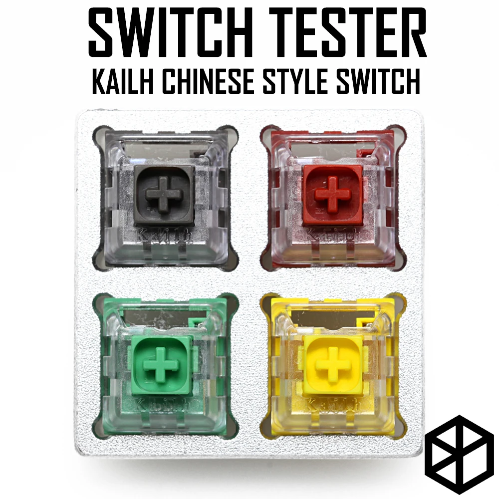 Aluminium eller Akryl Skifte Tester 2X2 kailh max skifter Kinesisk Stil rød grøn grå gul RGB SMD for Mekanisk Tastatur