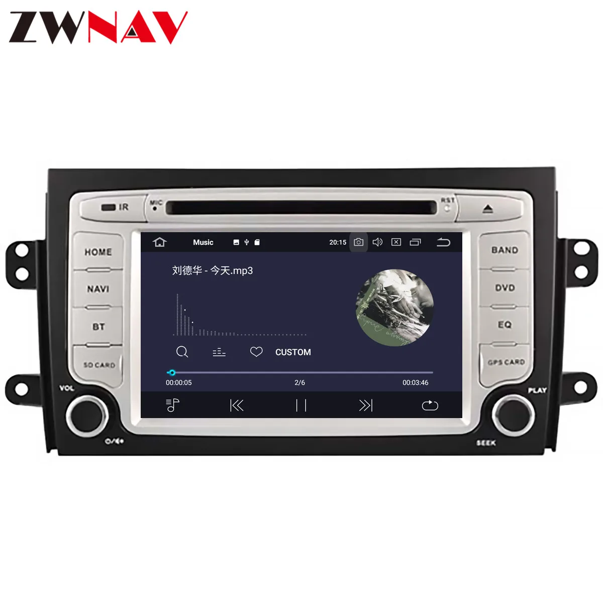 Android10.0 4G+64GB Bil radio-afspiller, GPS-Navigation for SUZUKI SX4 2006-2012 Multimedie-Afspiller Radio stereo head unit dsp isp
