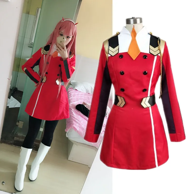 Anime-DARLING i den FRANXX nul to cosplay kostume kjole KODE 002 Uniform Til kvinder