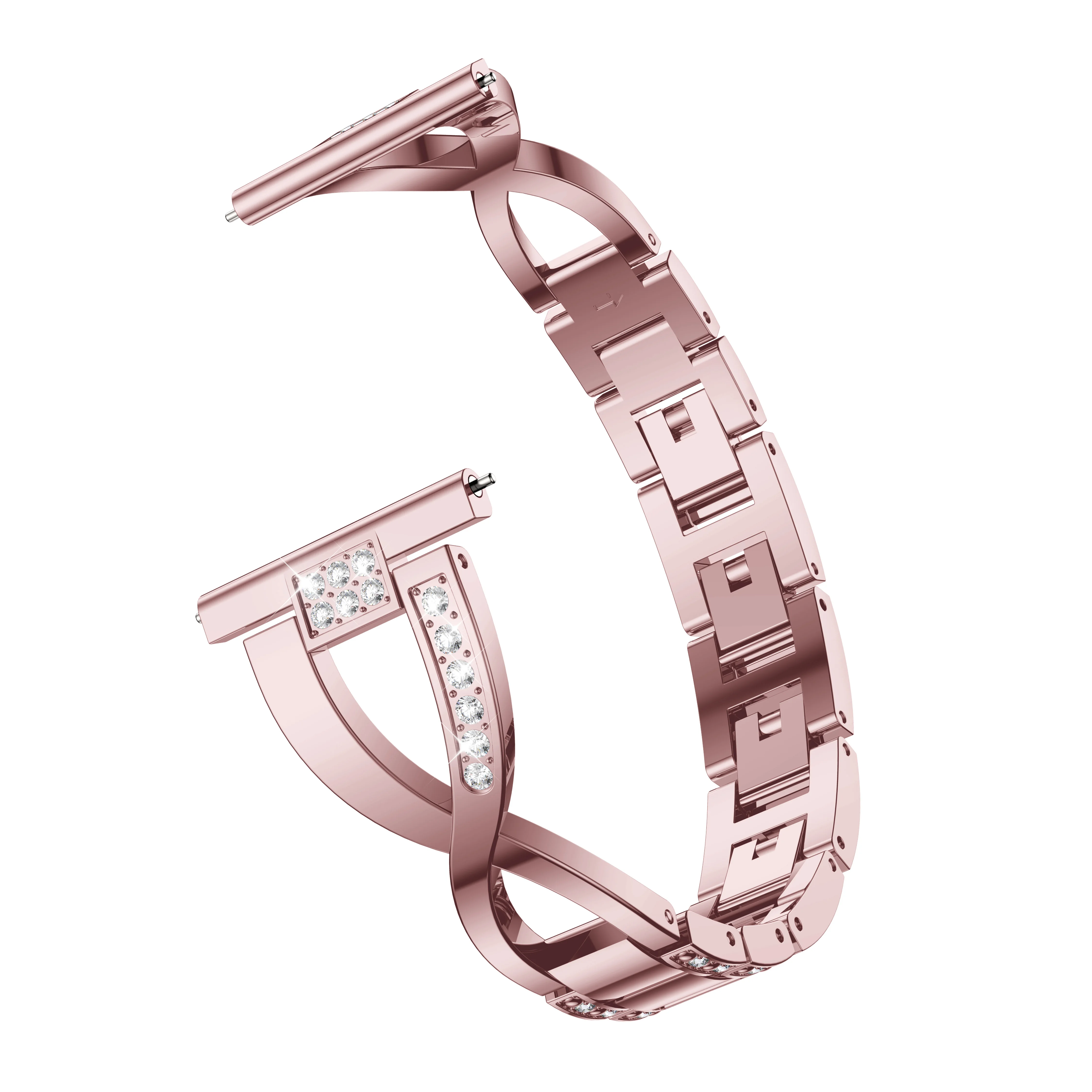 Armbånd Til Samsung Galaxy Se 3 45mm 41mm Bling Diamond Urrem Metal Stål Udskiftning mode watchStrap band Armbånd