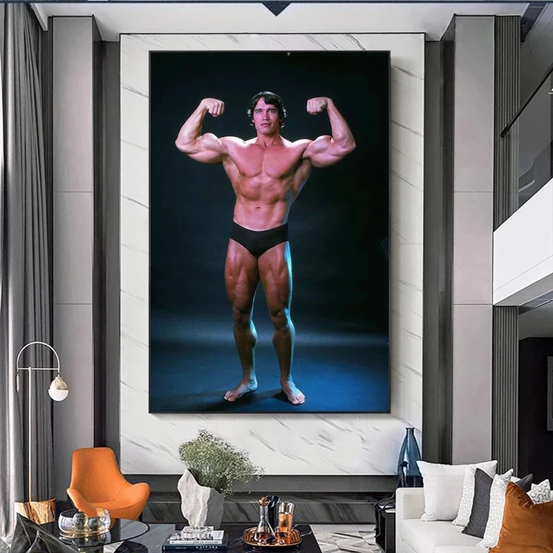 Arnold Schwarzenegger-Bodybuilding Motiverende Lærred Maleri Plakater og Prints Væg Kunst Billedet for at Stue Indretning Cuadro