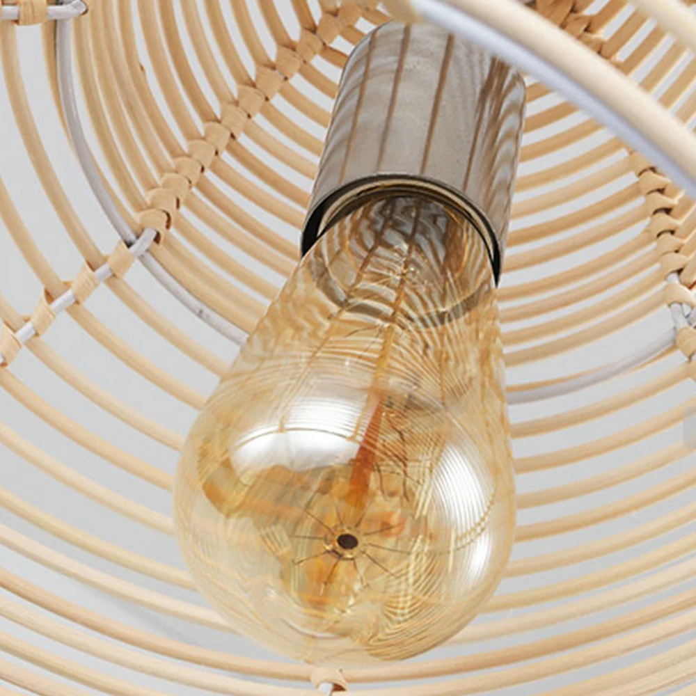 Attan lampe lys conch bambus hængende lamper vedhæng lys frixture suspension armatur moderne boligindretning