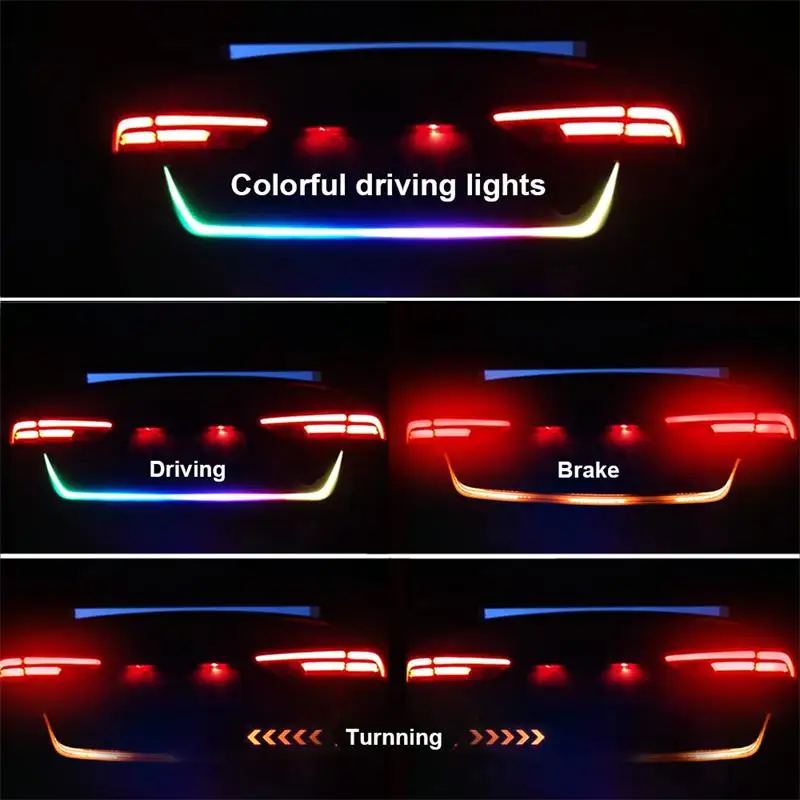 Auto Turn Bremse Advarsel LED-Lys Bilens Bagagerum Farve Lys G01 F20 G30 F30 F31 E36 E39 E87 E60 E46 E91 X1 X3 X5 E53 Bil Tilbehør