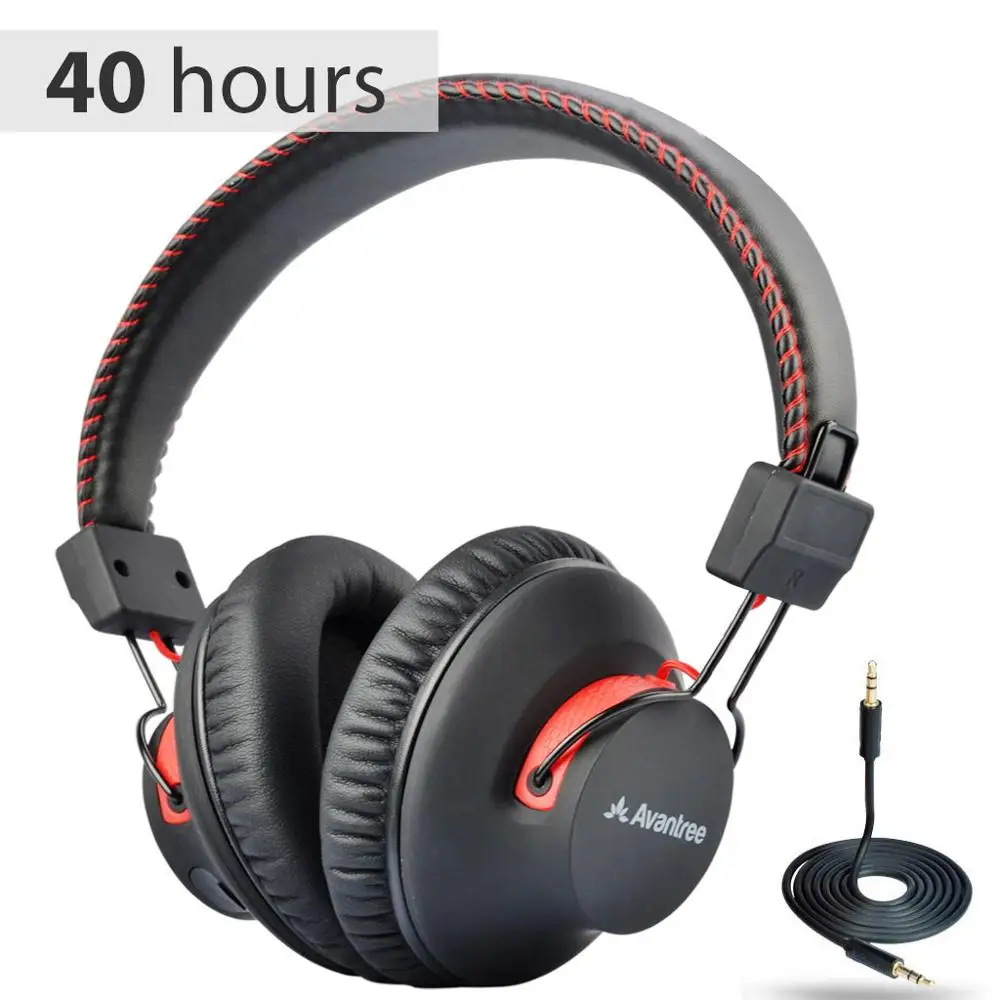 Avantree Audition 40 HR Bluetooth-Over-Ear Hovedtelefoner med Mikrofon til PC Opkald, aptX HiFi Stereo