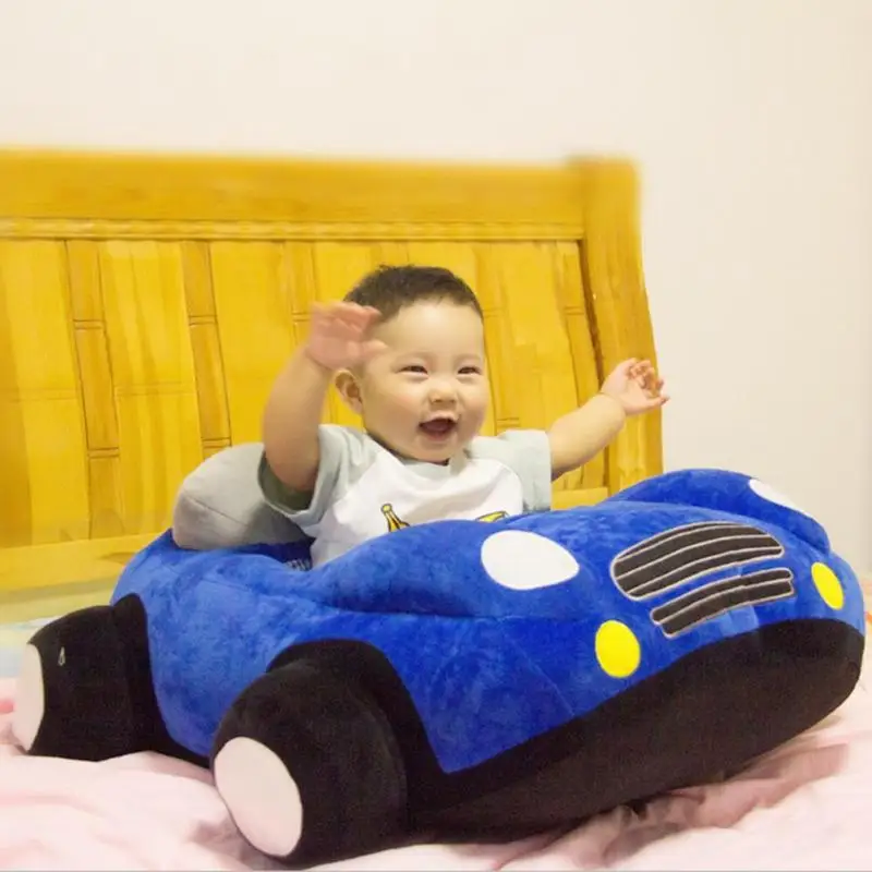 Baby Bil Form Pladser Sofa Legetøj Spædbarn Møbler, Bløde Sæde Støtte Uden Fyldstof, at Børn Lærer at Sidde Uddannelse Stol Læder etui
