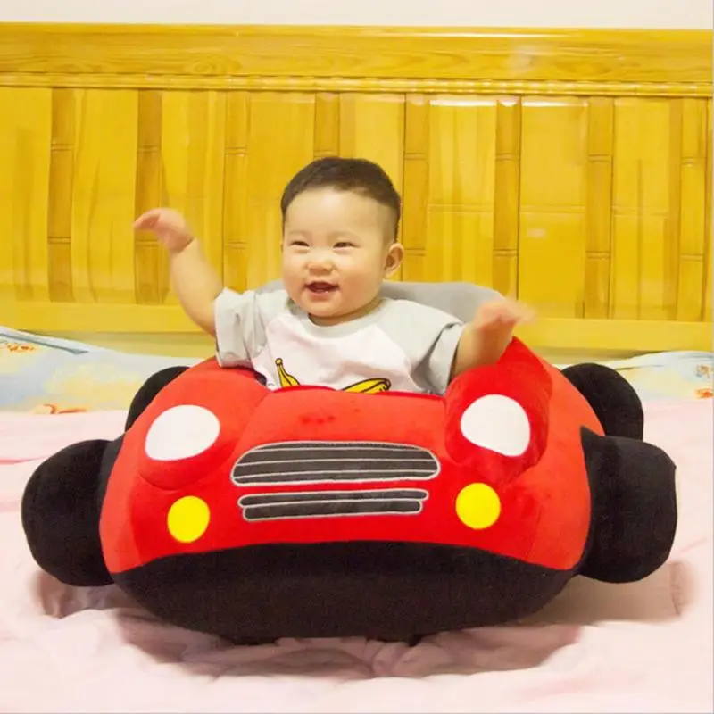 Baby Bil Form Pladser Sofa Legetøj Spædbarn Møbler, Bløde Sæde Støtte Uden Fyldstof, at Børn Lærer at Sidde Uddannelse Stol Læder etui