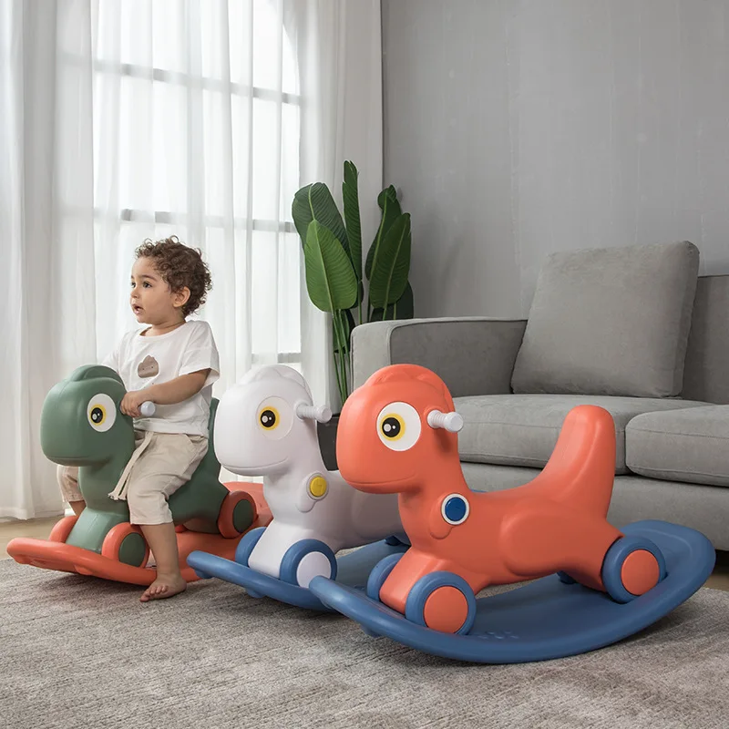 Baby gyngehest 2-i-1 Børn Gaver Toy Trojan 1-6 År Gamle Ridning Bil Børnene med at Lære at Gå Toy gyngestol Toy
