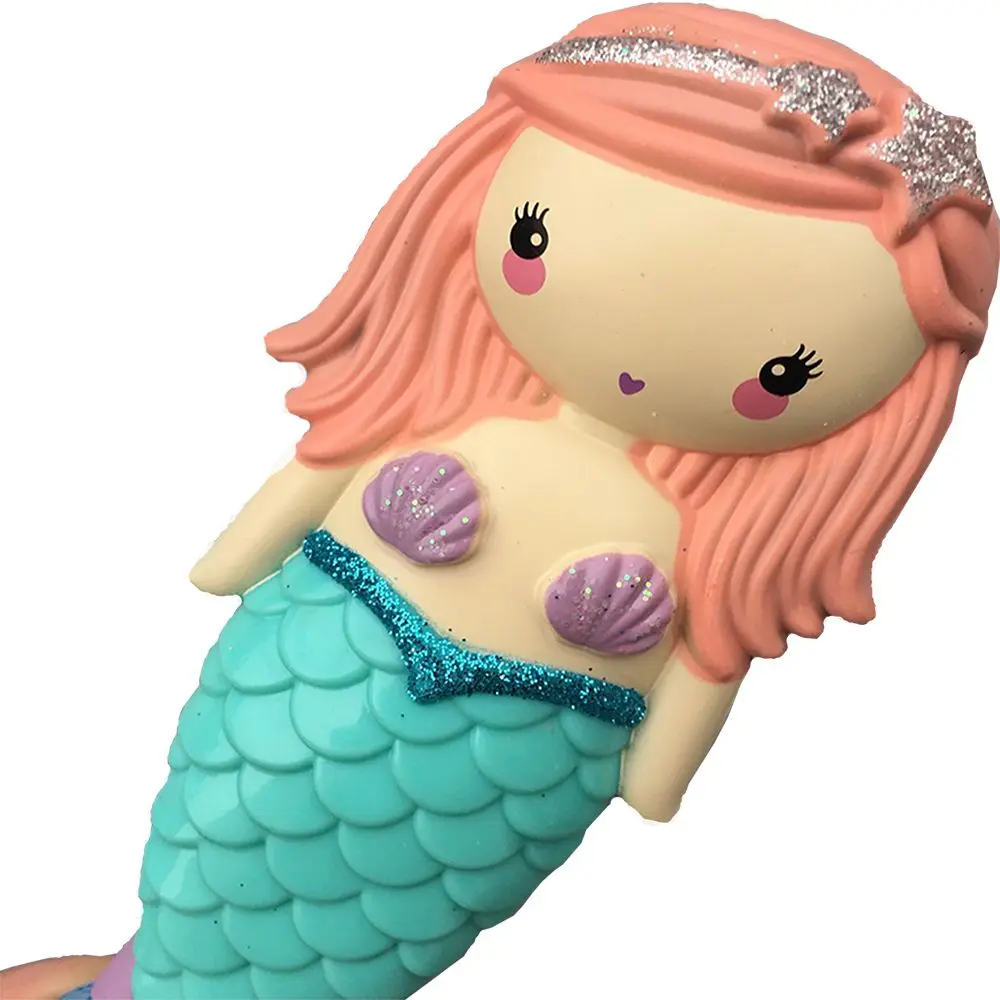 Baby Pige Kam Tegnefilm Havfrue Form 3D Prinsesse Hår, Børster Hår Pleje Hår Kam til Baby, Børn, Børn Gave