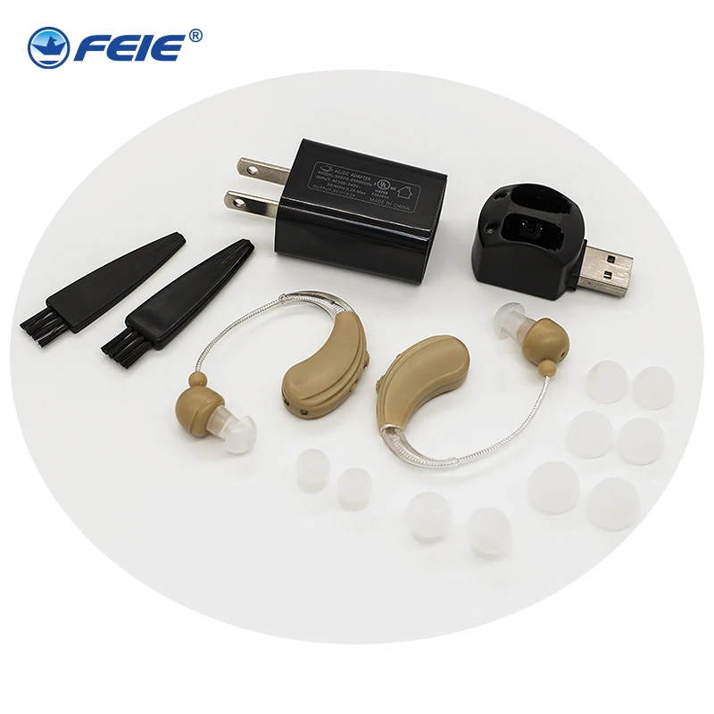 Bag Øret Mini Digitale Høreapparater Bistand Justerbar Genopladelige høreapparat For Døvhed S-109'ERE Nye Ankomst Teknologi