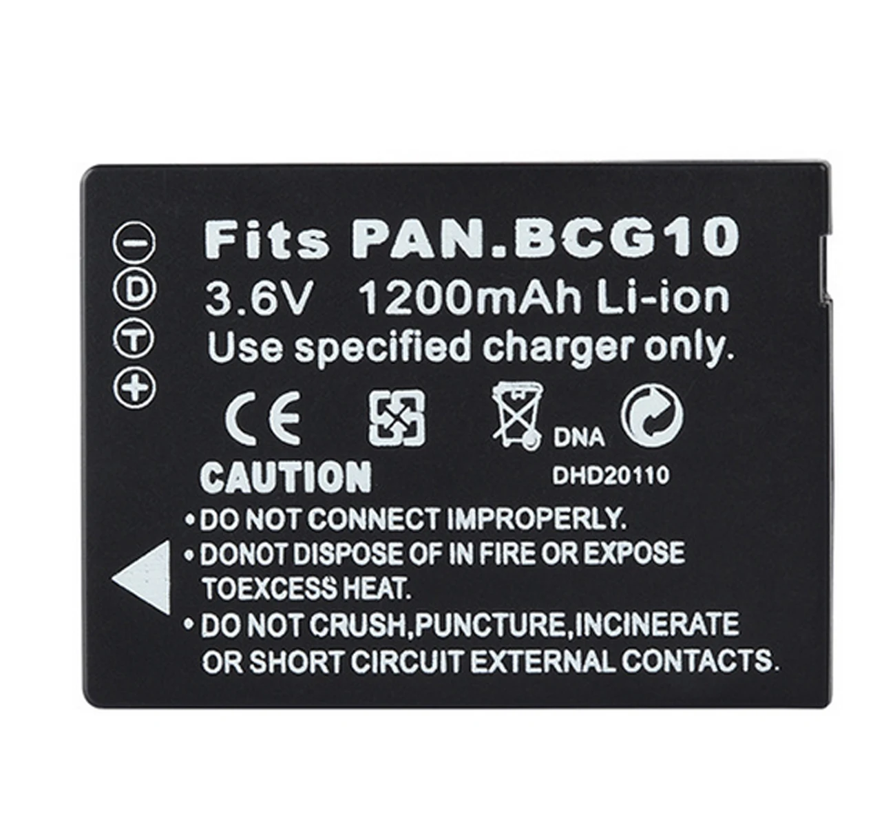 Batteri til Panasonic Lumix DMC-TZ6, TZ7, TZ8, TZ9, TZ10, TZ18, TZ19, TZ20, TZ22, TZ25, TZ30, TZ35 Digital Kamera