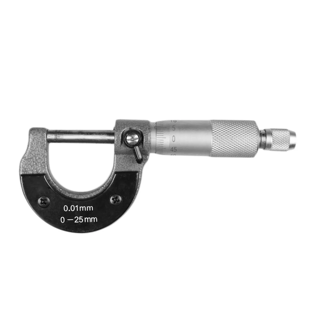 Bedste 0-25 mm 0,01 mm Sporvidde Uden Metrisk Mikrometer Værktøj Med Metal For Mechanist Tykkelse Af Helt Nye Hot Salg