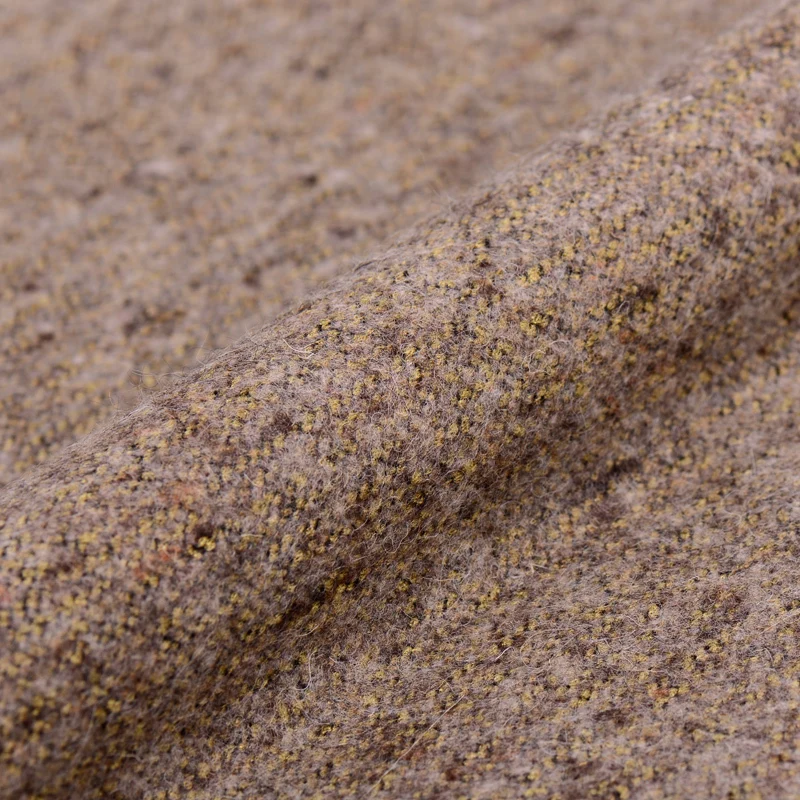Begrænset hot salg Import af høj kvalitet Sløjfer uld, viskose stof til frakke guld tråd garn-farvet tissu au meter lyse klud DIY