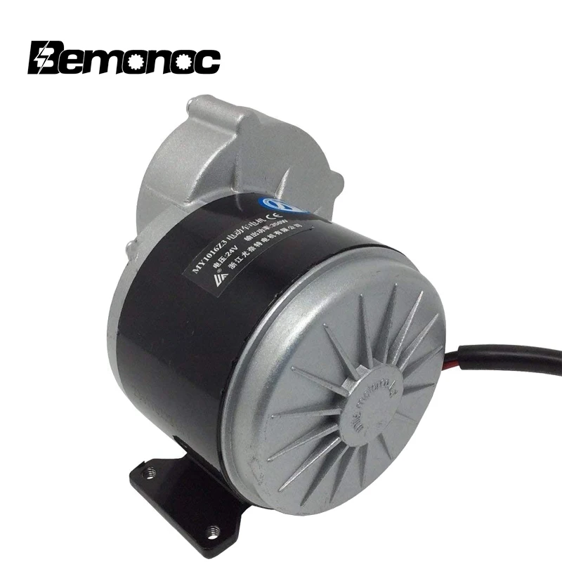 Bemonoc 24 Volt DC 350 Watt Gear Reduktion Elektrisk Permanent Magnet Motor Med 9 Huller Kædehjul For elbiler Scooter