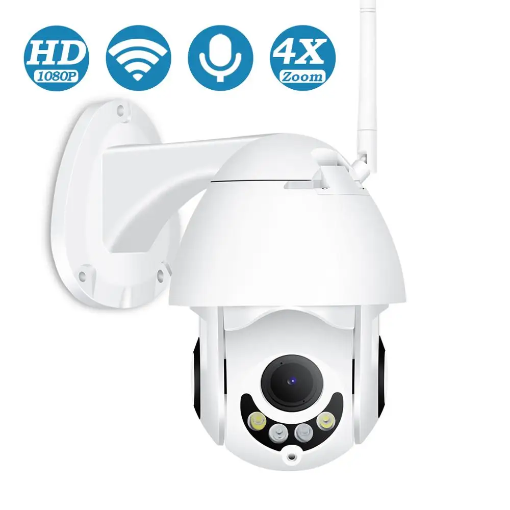 BESDER 1080P/720P Wifi PTZ IP Kamera Udendørs Speed Dome-Trådløs Sikkerhed Kamera Pan Tilt 4X Zoom-med IR-Netværk CCTV-Overvågning