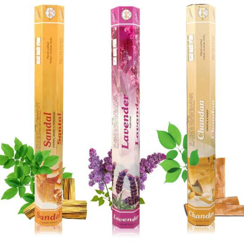 Blandet Med Smag Af Indien Røgelse Aroma Røgelse Pind Sandeltræ, Lavendel Duft Luftfrisker Aromaterapi Stue Hus Levering