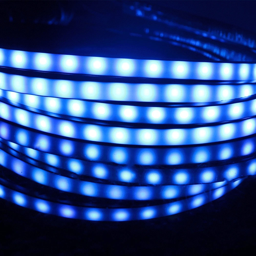 Blottere 4x8 Farver RGB Bil Atmosfære Lampe LED Humør Omgivende Lys Døren Bunden Dekoration Trådløs Lyd Sensor Auto Tilbehør