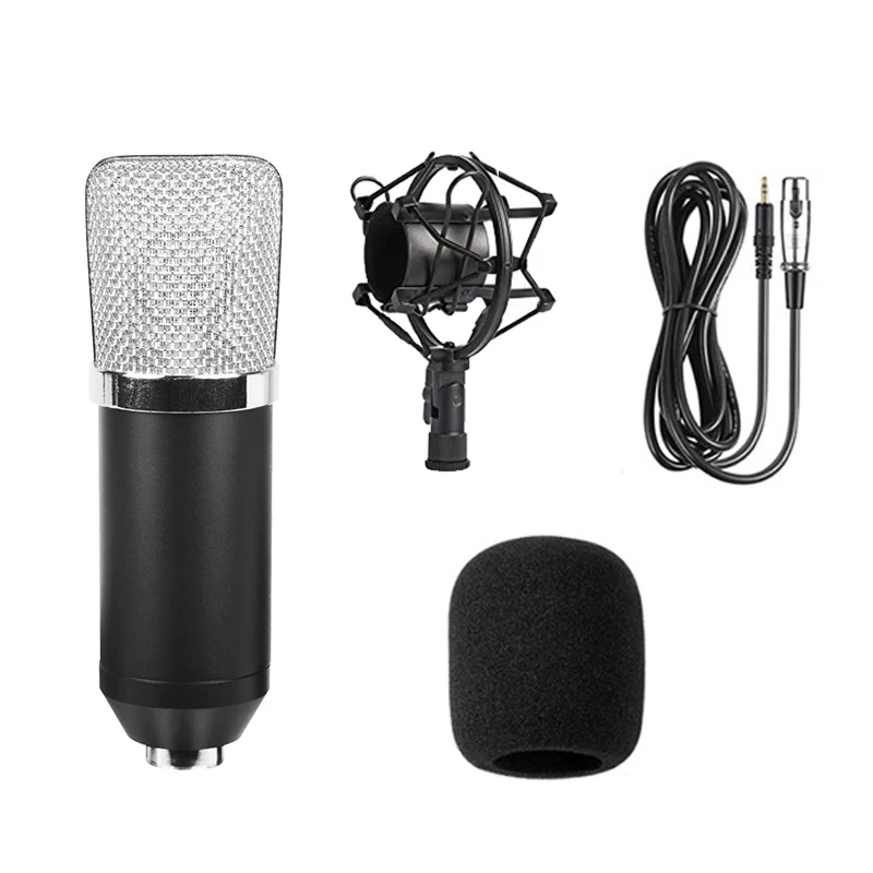 BM700 Professionel kondensatormikrofon til PC Phone Studio Recording Mikrofon Mic Kit bm700 Karaoke Mikrofon TikTok Sang