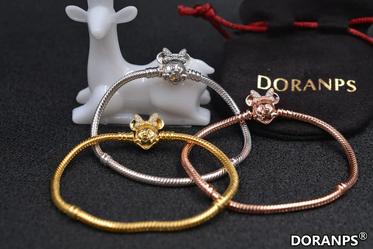 Brand DORANPS S925 925 sølv armbånd charms armbånd for kvinders armbånd gaver kæreste