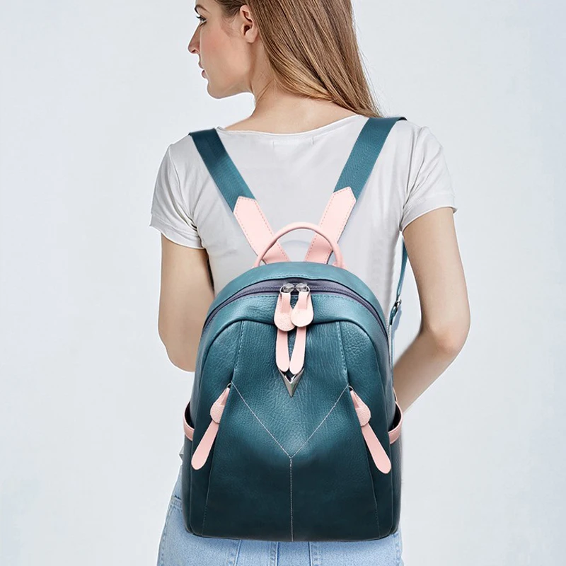 Brand luksus tasker til kvinder rygsæk af høj kvalitet damer rygsæk 2020 nye mode Enkle unge pige taske, rejsetaske 4 farver