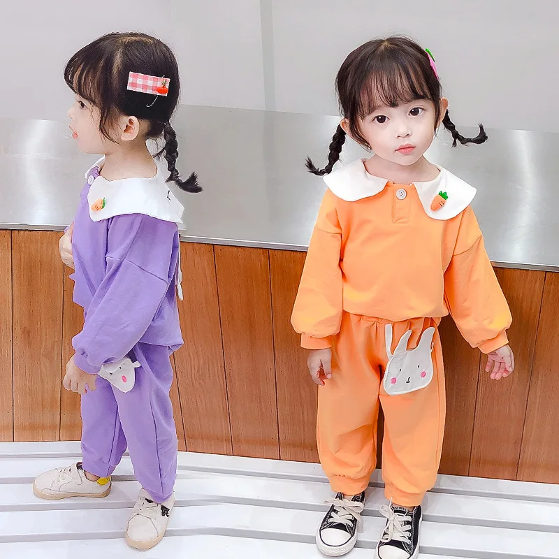 Buksetrold piger, tøj Til Pige Falder Mode, der passer Bukser + Skjorte 2 stykker Barn udstyr Kids Pige 3 4 år Kostume
