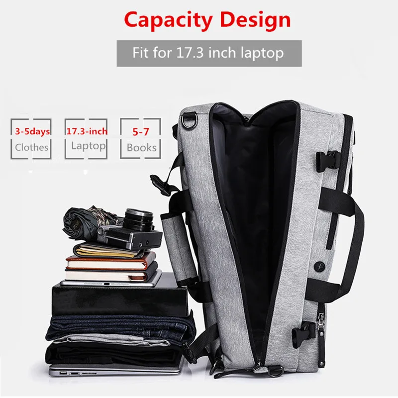 Business-Rygsæk Til Mænd 17 tommer Laptop Rejse Taske Baggage Nye højkapacitets Anti-tyv Design Enorm Stor Kapacitet 2019