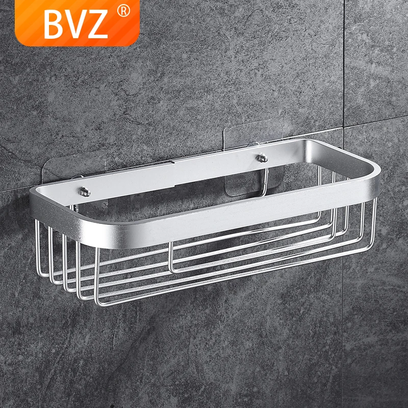 BVZ B Style Lang Badeværelse Hylder Shower Gel Holder Badeværelse Lagerplads Aluminium Bruser hylde Brusebad Shampoo Kosmetiske Hylderne