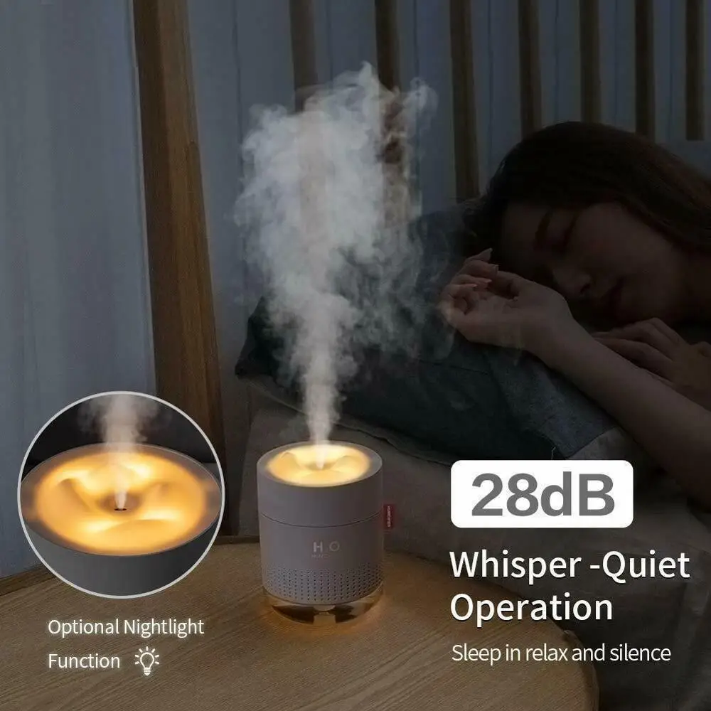 Bærbare 500ML Ultralyd Luftfugter Mountain Lampe Romantisk USB Nat wit Difusor Diffuser H2O Aroma Humidificador Luft R6J2