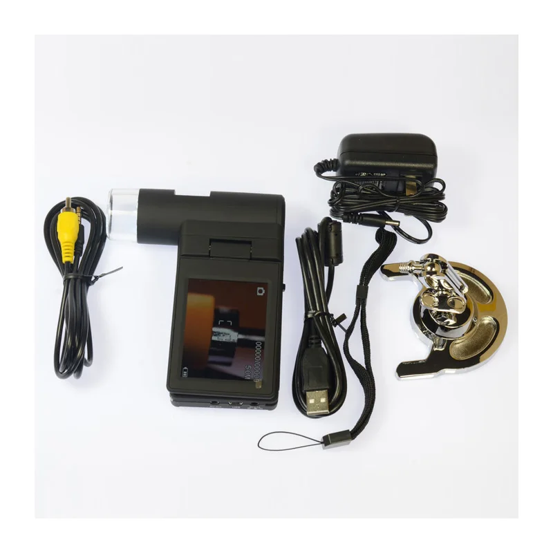 Bærbare 500X 5MP HD Digital Mignifier Mobile Mikroskop-Kamera med 3 Tommer Sammenklappelig LCD-Tv med Håndholdt Mikroskop USB til PC