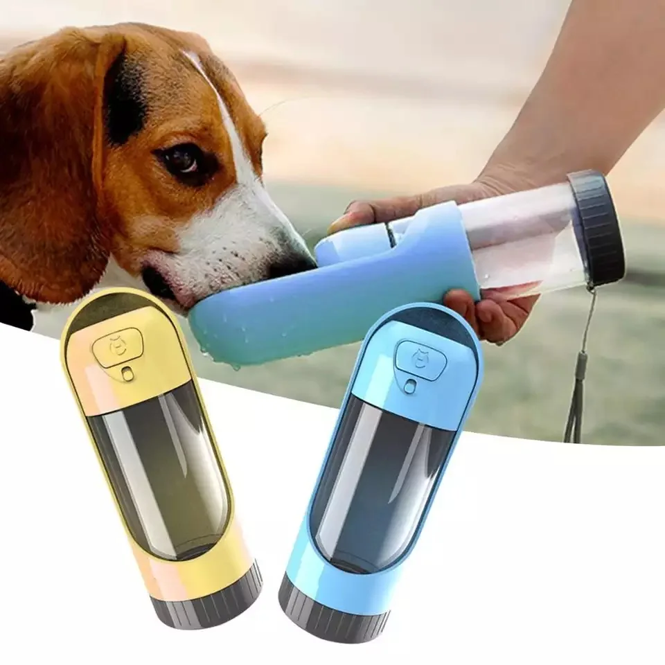 Bærbare Hund Flaske Vand At Drikke Skåle Dog Fodring Vand Dispenser Pet Aktivt Kul Filter Skål Offentlig Dog Arkføderen